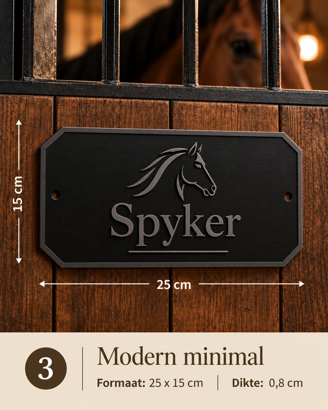 Gepersonaliseerd stalbordje 03 – Spyker