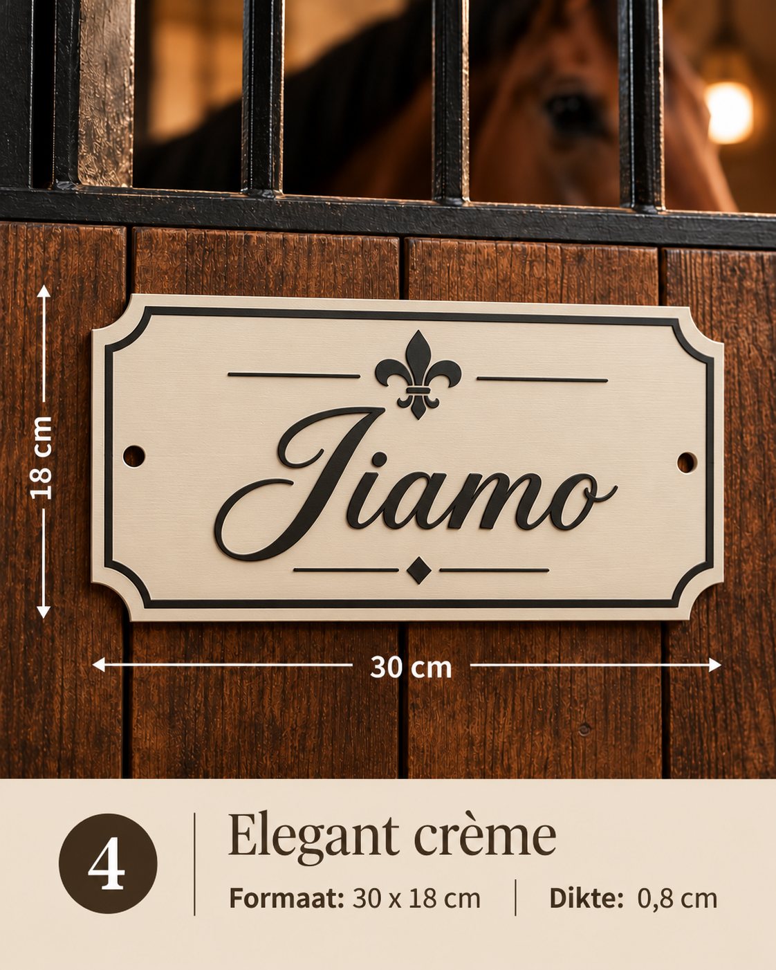 Gepersonaliseerd stalbordje 04 – Jiamo