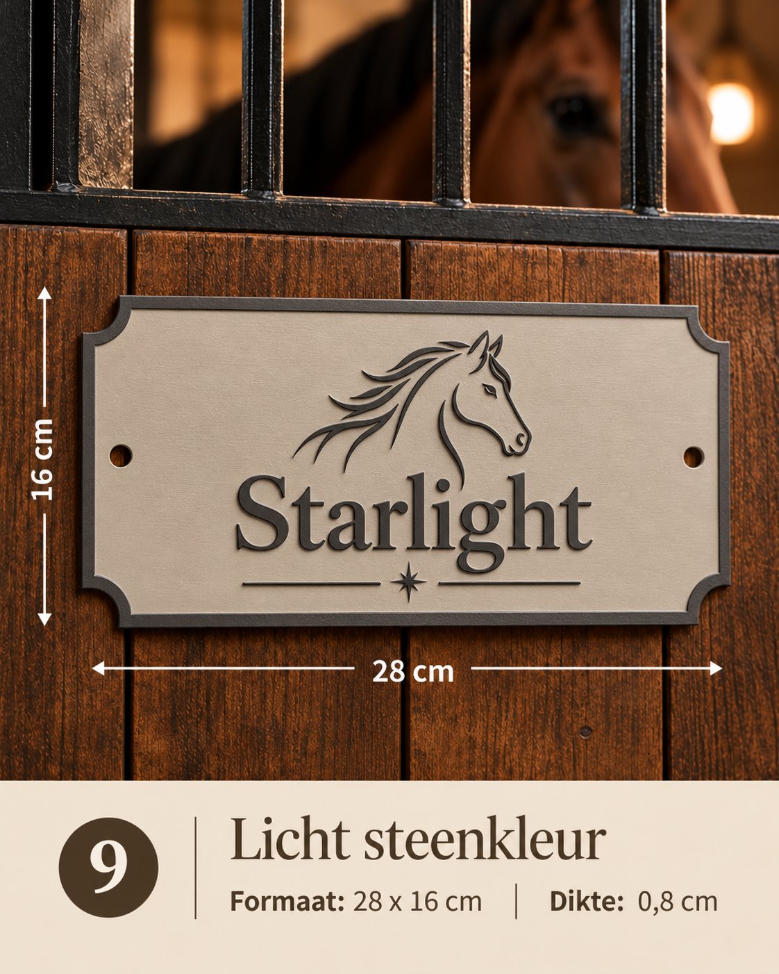 Gepersonaliseerd stalbordje 09 – Starlight
