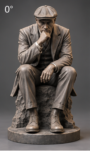 Peaky Thinker – handgemaakt sculptuur