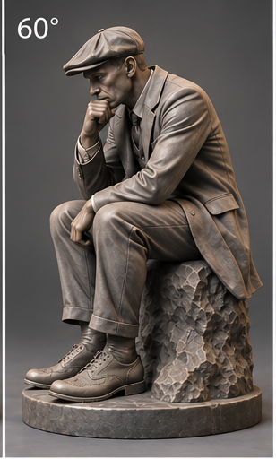 Peaky Thinker – handgemaakt sculptuur