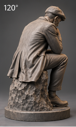 Peaky Thinker – handgemaakt sculptuur